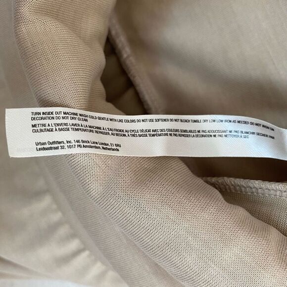 Free People Tan Echo Harem Relaxed Fit Pull On Cinch Ankle Pants NWT Size Small - Picture 7 of 8